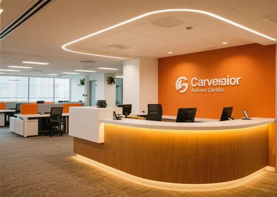 客服中心办公环境示意